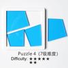 Brain Burning Difficult Puzzles Geometrical Shape Puzzle Game Toy  School Home