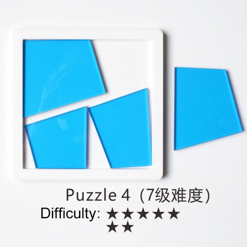 Brain Burning Difficult Puzzles Geometrical Shape Puzzle Game Toy School Home