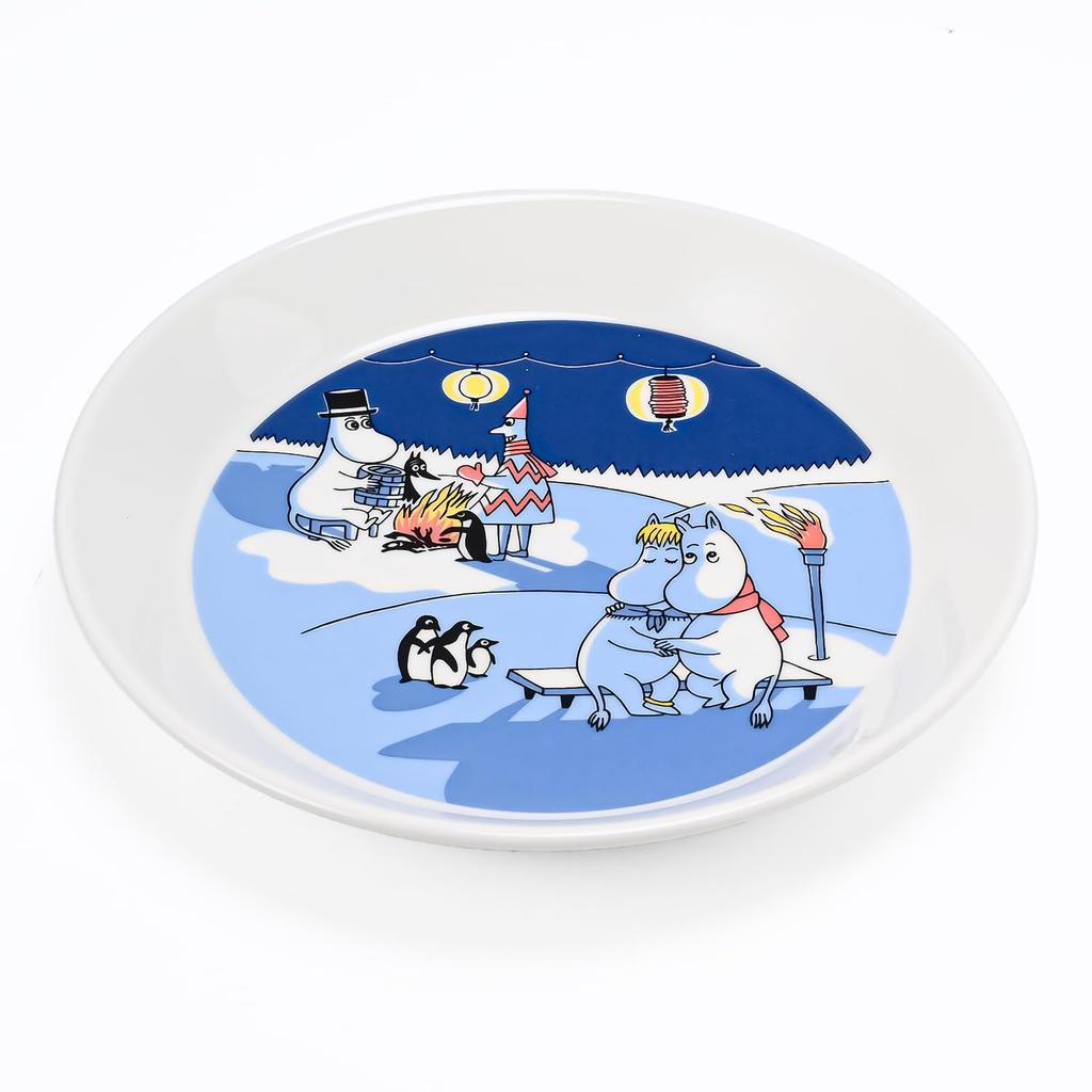Arabia 2024 Winter Limited Edition 19cm Moomin Collection Plate Set Bonfire Sailing Designs Collector's (Pair) & (Product Number 1071466)