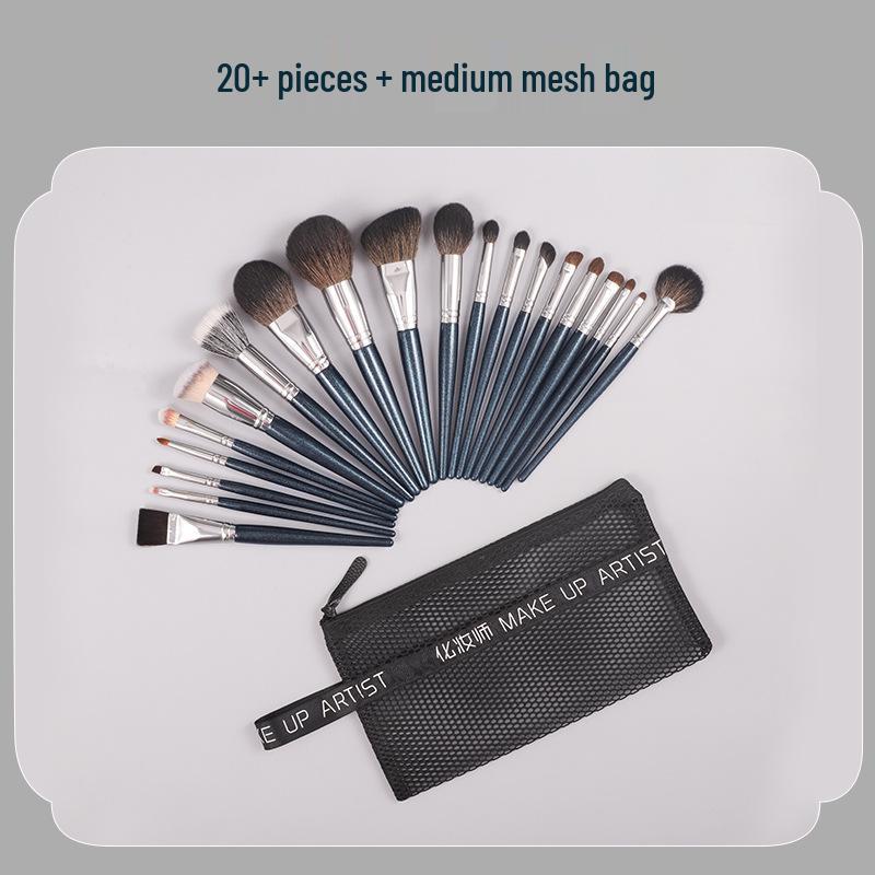 29-teiliges Tierhaar Make-up Pinselset: Nasenkontur-, Lidschatten-, Lippen-Concealer-Pinsel für professionelle Maskenbildner