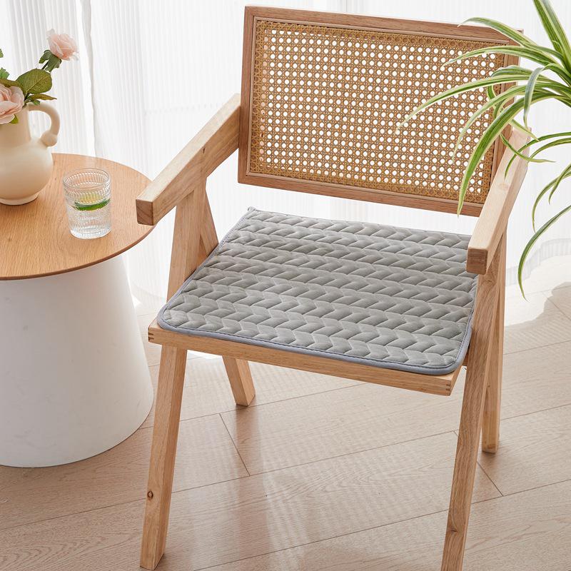 Clearance: Plush Dining Chair Cushion with Ties for Autumn/Winter