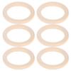 20Pcs Wood Baby Natural Teething Rings DIY Jewelry Circle Pendant Craft Making Accessory65mm