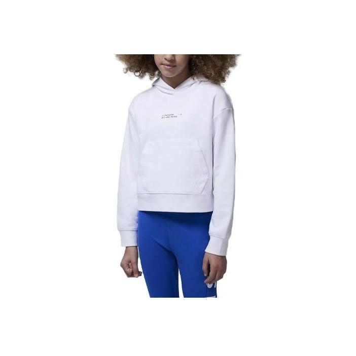 

Свободная толстовка с капюшоном и принтом в виде букв с логотипом, детские топы, белые FB0150-100 M