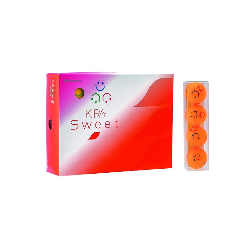 

Kasco golf ball ladies KIRA SWEET With character mark 4 pieces orange