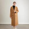 2024 Autumn Double-Breasted Woolen Women's Mid-Length Loose Coat