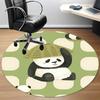 1pc Panda Pattern Office Round Area Rug, Indoor Mat Suitable For Office, Under Office Chairs Bedroom Living Room Home Decor, Room Deco