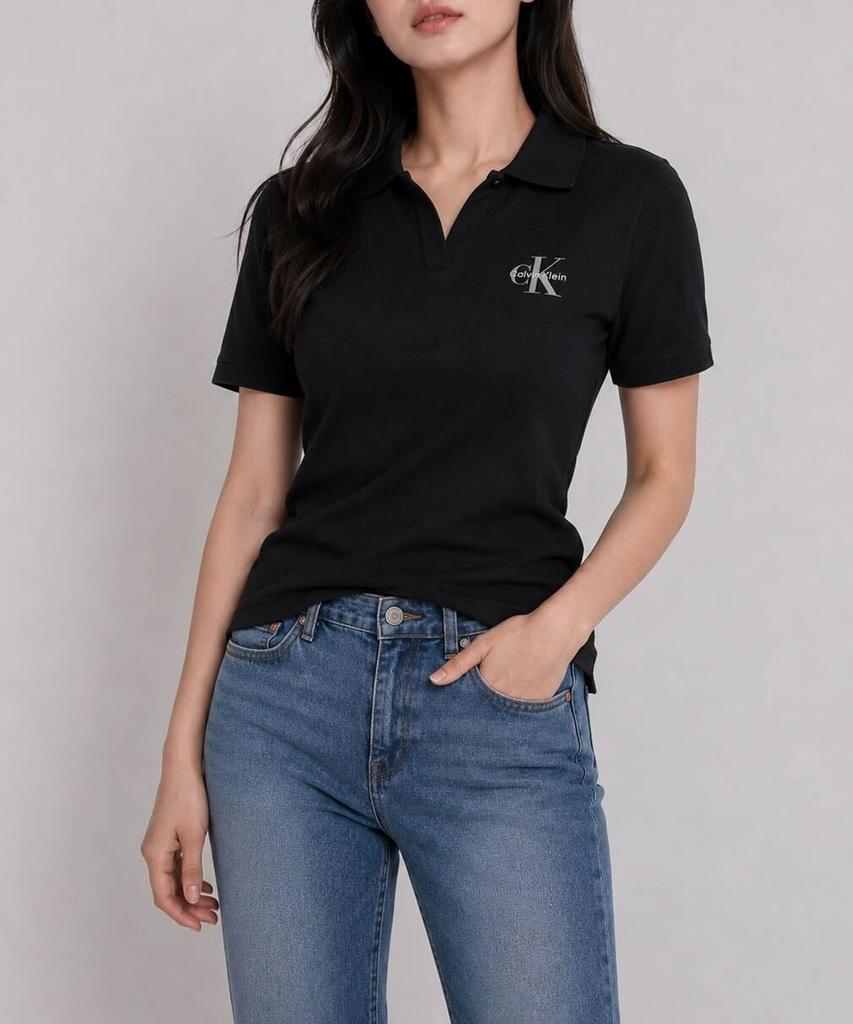 Kaelbinkeullainjin Women'S Slim Fit V-Neck Polo 47Ab205 Ub1