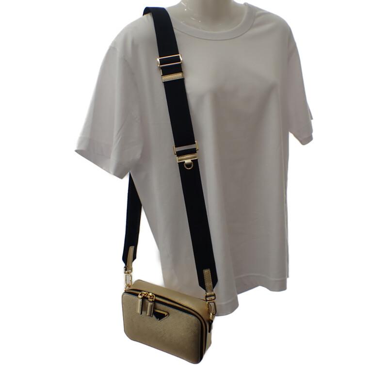 Prada 2VH070 Shoulder Bag Gold Leather Mens