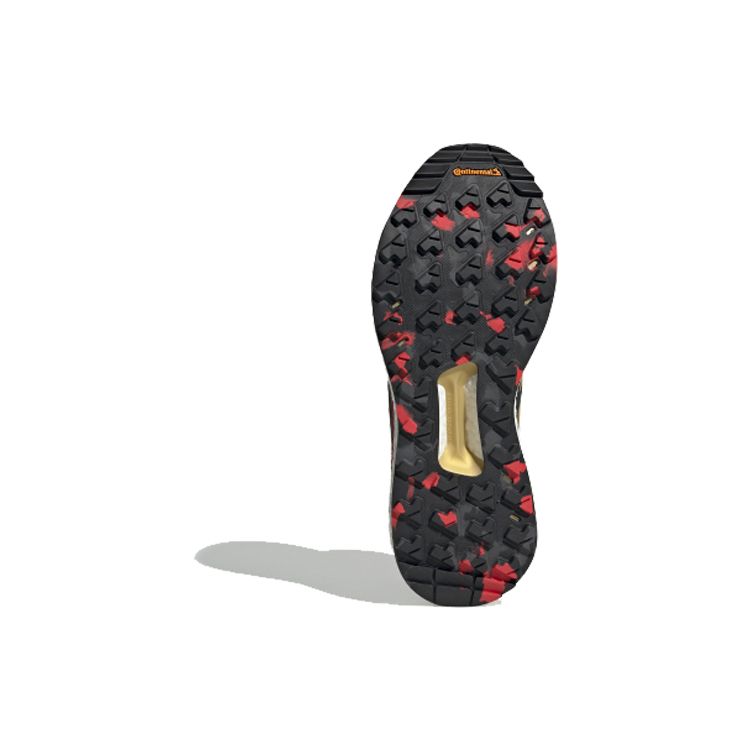Adidas Terrex Free Hiker Gtx Comfortable Hiking Shoes Non-Slip Breathable High-Top Outdoor Functional Shoes Women Hiking Shoes Black Red FW1172