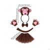 Monkey Costume Accessory Kit FuzzyLook Set Layered DressDressup with Tutu for