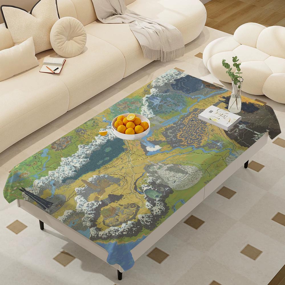 L-Lords Game Rings Home Tablecloths Dining Decoration And Rectangular Table Accessories Waterproof Cloth Anti-Stain