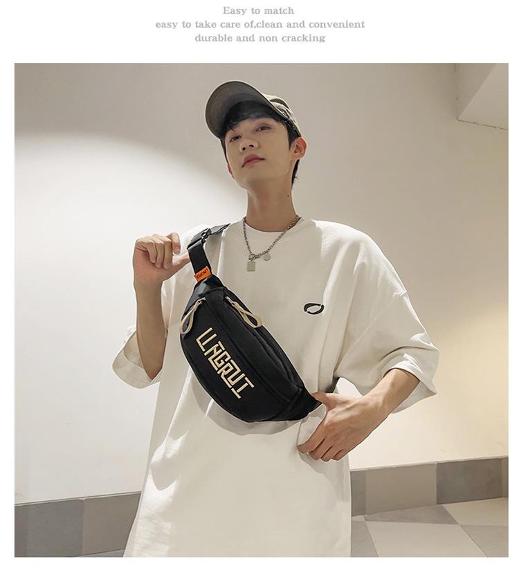 Unisex Fashion Waist Bag – Large Capacity, Lightweight, Casual Sports Shoulder/Crossbody Bag