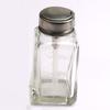 Square Clear Refillable Bottle Glass Liquid Pump Dispenser Bottle Push Down Pump Dispenser  Travel