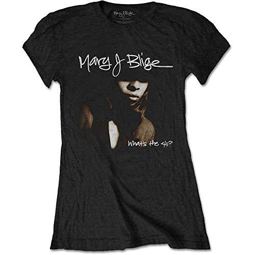 Mary J Blige Unisexs Mjbts02lb05 TShirt Black Xxl S