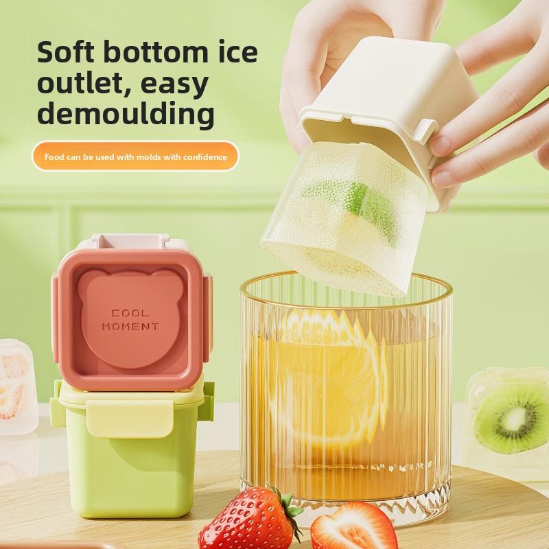 Easy Release Home Summer Bear Bite Ice Lattice Moulds