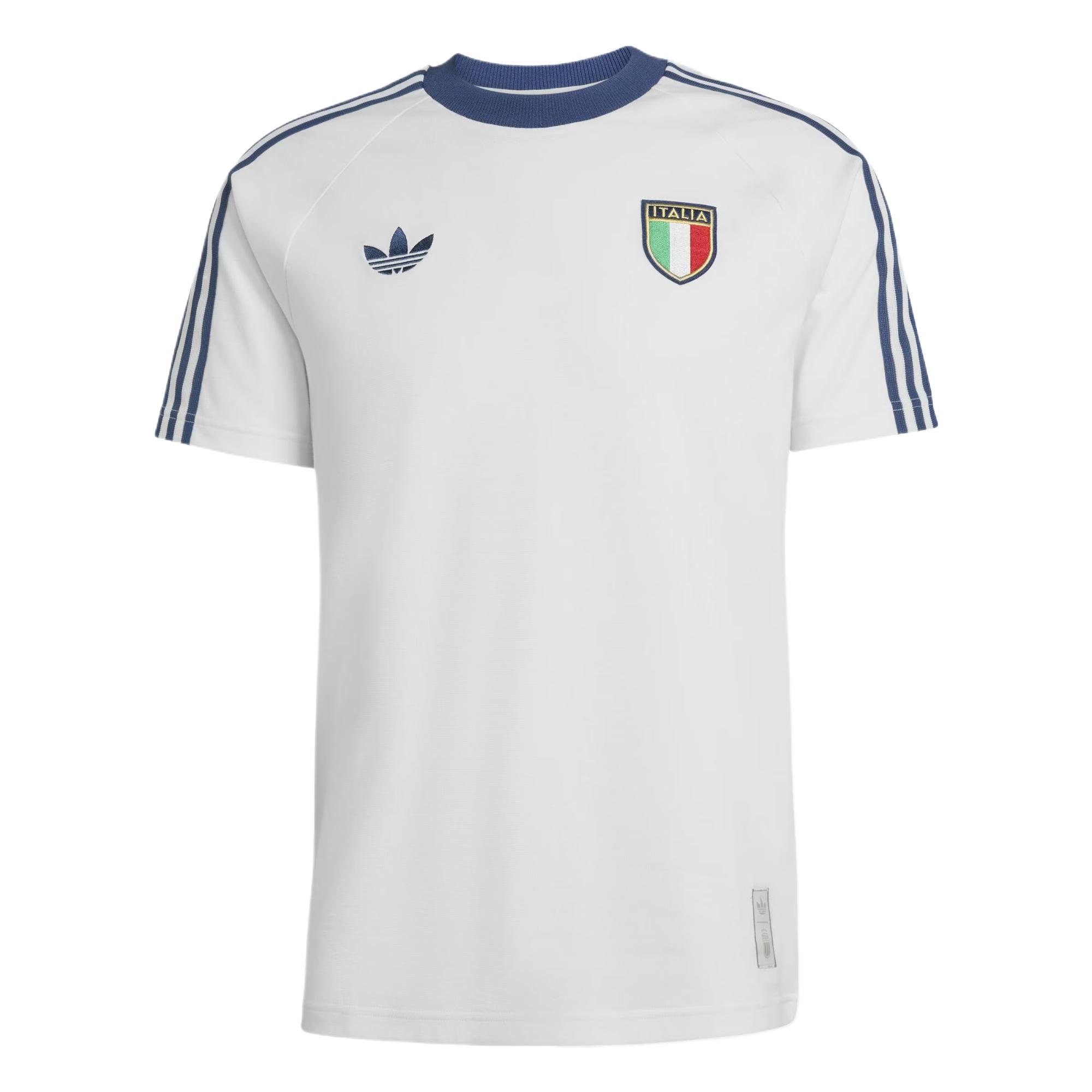 Adidas Originals Italy Retro Comfortable Football Crew Neck T-Shirt Men tops KC6611 L