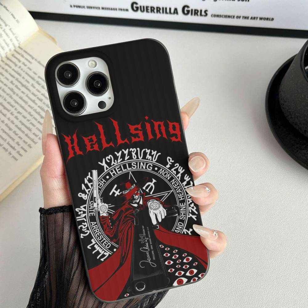 Horror Anime Hellsing Phone Case For IPhone 17 16 15 14 Plus 11 12 13 Pro Max Shockproof Protection Soft Back Cover