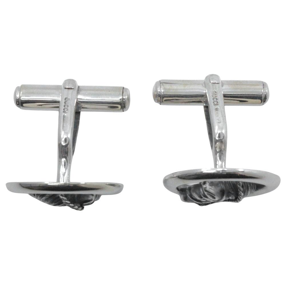Gucci Hose Motif Cuffs Silver925 Mens Used