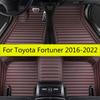 Car Floor Mats For Toyota Fortuner     2018 2017 2016 (5 Seats) Auto Accessories Leather Carpet Interior Parts