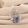 Iolite Gemstone 925 Sterling Silver Handmade Unique Pendant 1.8" Wedding Jewelry For Women CP-42-6