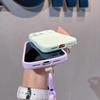 With lanyard, suitable for Apple 11promax mobile phone case iPhone11air liquid silicone anti-drop  case, female.