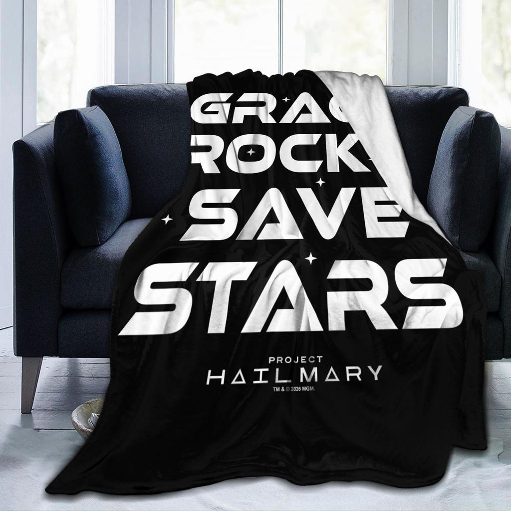 Project Hail Mary Grace Eridani-Rocky Star Fashion Blankets Poster Flannel Throw Fashion Blanket Sofa Decoration Soft Warm Bedspreads Porta