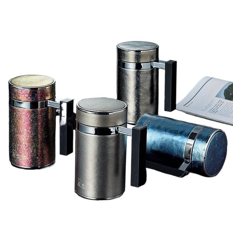 Heenoor Pure Titanium Vacuum Flask with Handle