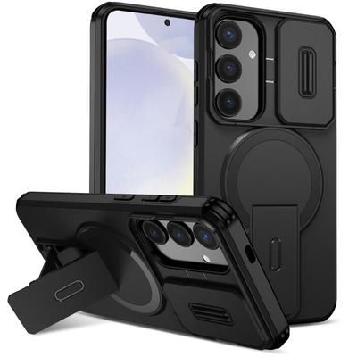 Matte Hülle mit Ständerabdeckungen für Samsung Galaxy S25 FE S24 Plus S25 Ultra A17 A56 A16 A36 A26 Hülle