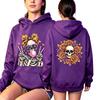 Fashion Vintage Women's Hoodie Gothic Skull Flower Printing Loose Fashion Pullover Autumn Casual Clothes Men Women Tops Sweatshirts
