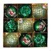 9Pcs Christmas Ball Baubles Xmas Tree Hanging Pendants Party Supplies Decor for Window Yard