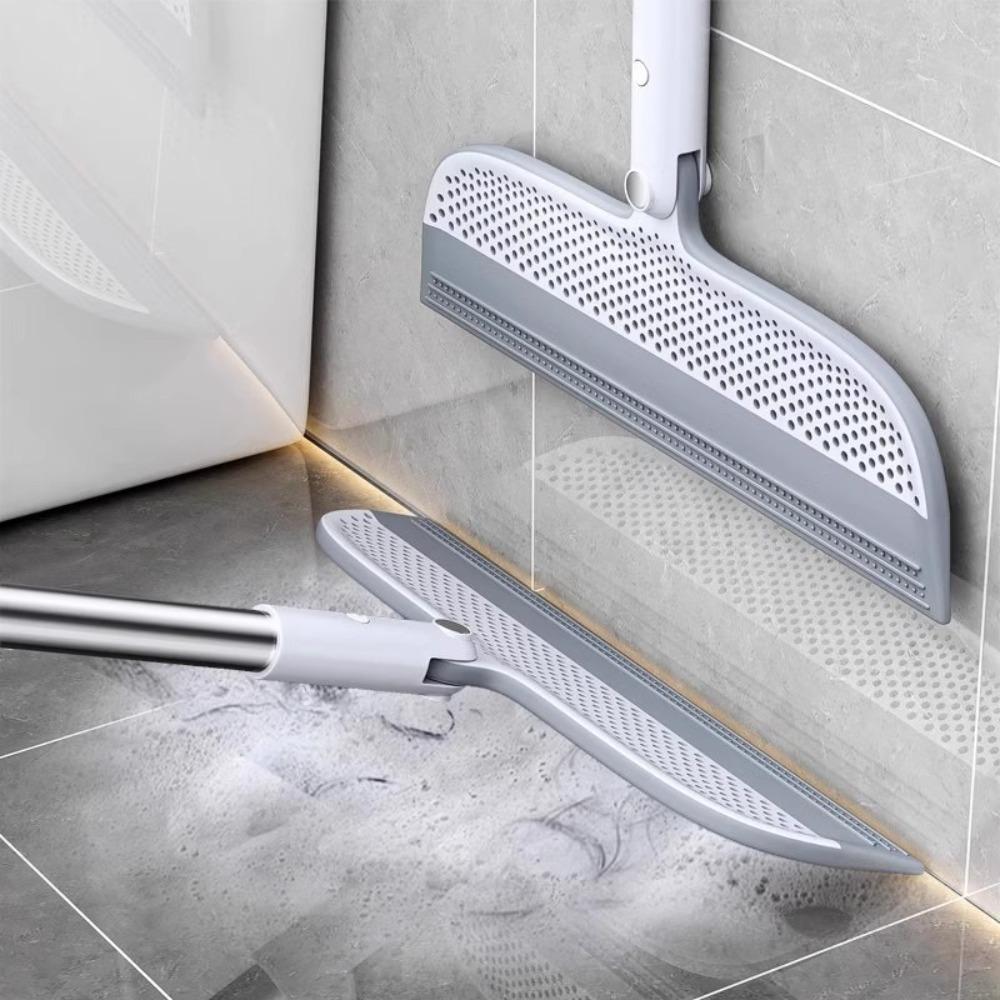 Detachable Silicone Broom Multifunctional Bathroom Floor Sweeping Scraper  Floor Cleaning