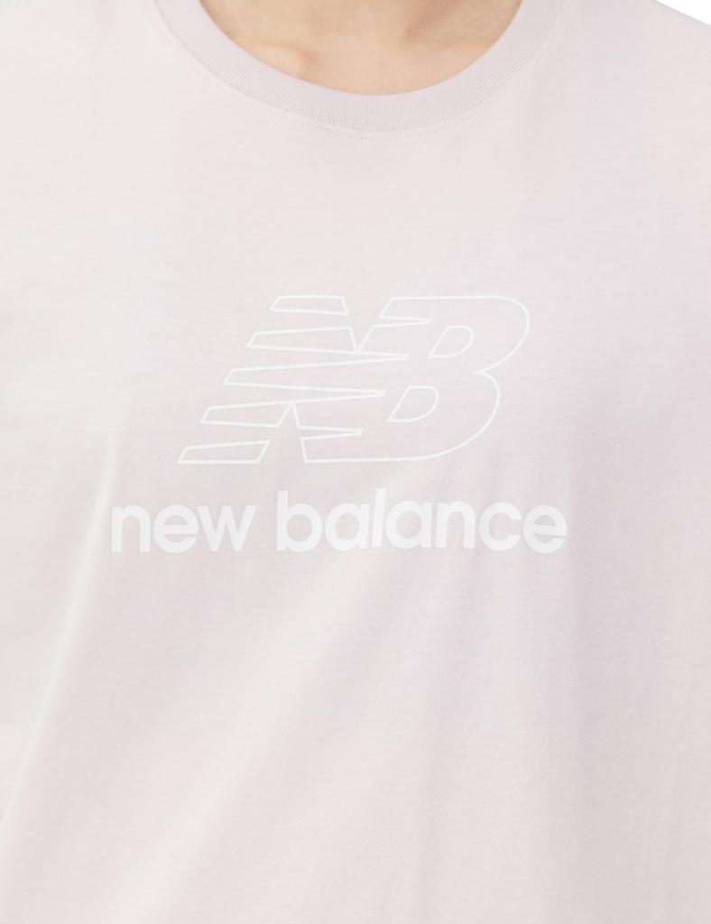 Short Sleeve Sport Core Flying NB Short Sleeve SOI [New Balance] Women's T-Shirt T-Shirt (WT41816) (Stone Pink)