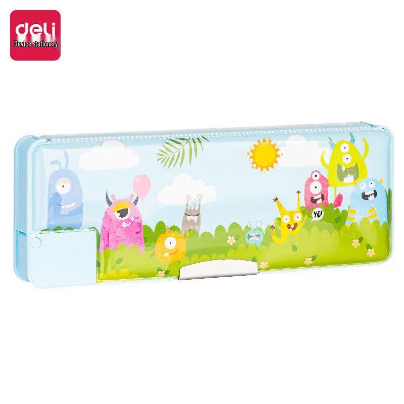 Deli BC280 Little Hungry Devil Large Capacity Pencil Case светло-синий
