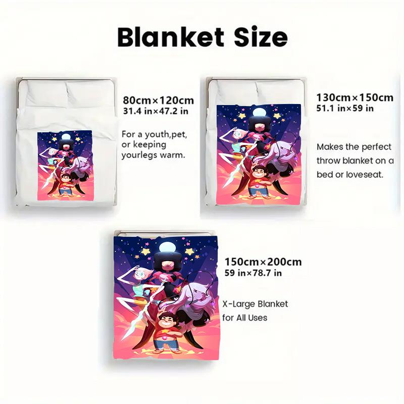 Energetic Cartoon 2D Flat Pattern Flannel Blanket High Quality All Seasons Warmth and Comfort Perfect for Christmas Gifts.PMT0914268