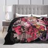 Hazbins Hotels Alastor and Lucifer  Blanket Coral Fleece Plush Summer Demon Super Warm Throw Blankets for Sofa Car Rug Piece