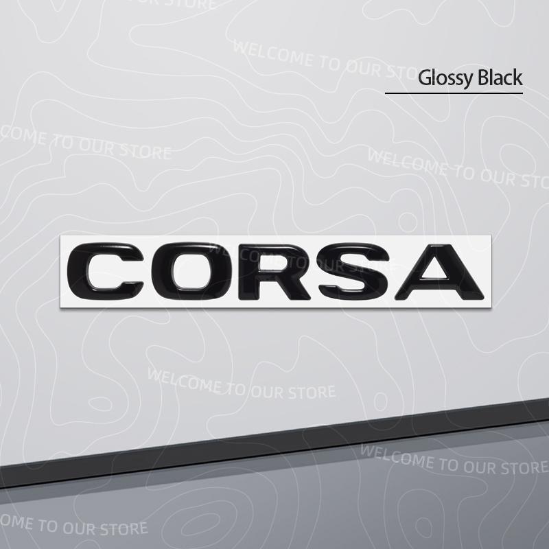 Zinc Alloy For OPEL Corsa Letter Logo OPC Line GTC Vauxhall Car Trunk 3D Metal Emblem Rear Body Badge Sticker Accessories
