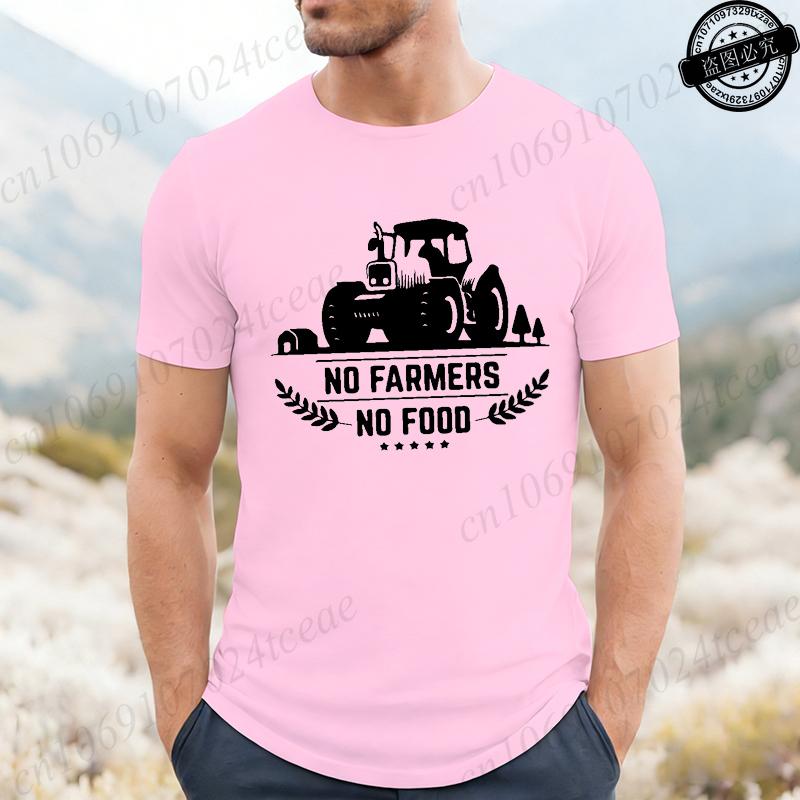 Vintage Tshirt For Unisex Unisex Clothing Funny No Farmers No Food Tee Shirts Clothes Street Fashion Graphic T Shirts Clothing