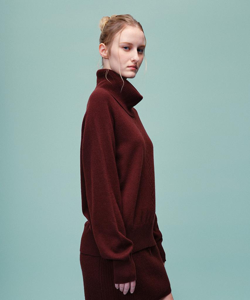 CALLAITE 100% Cashmere Cowl Neck Pullover (4 Colors)