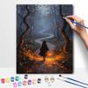 Halloween Forest Path Oil Painting Digital Painting Handmade Diy Coloring Painting Home Decoration