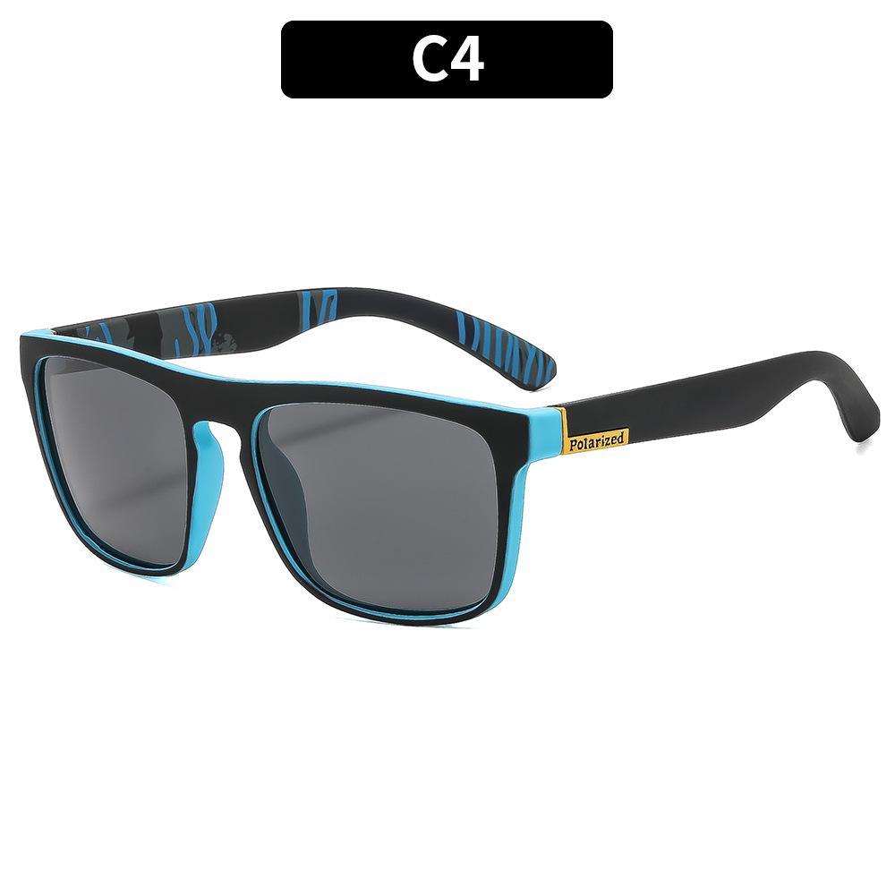 Retro square-frame polarized sunglasses, sports sunglasses for cycling, and stylish outdoor shades for men and women.