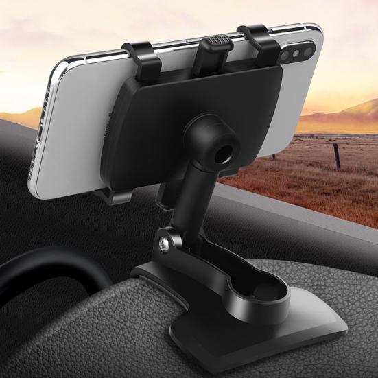 Car Phone Holder Multifunctional Adjustable Universal Dashboard Car Phone Clip Mount Stand GPS Display Bracket for Navigation