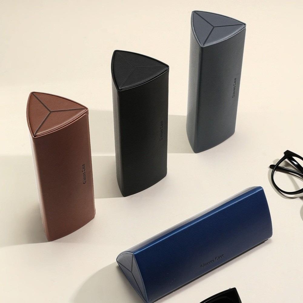 Leather Glasses Box Hard Shell Spectacle Case Vintage Glasses Case  for Women Men