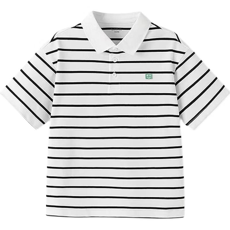 Balabala Boys' Cool-Feel Short Sleeve Polo Shirt