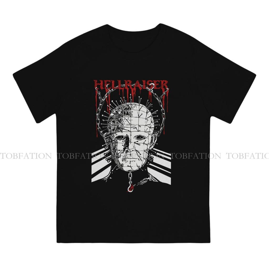 Pinhead Hip Hop TShirt Hellraiser Horror Movie Leisure T Shirt 100 Cotton Stuff For Men Women