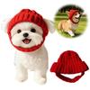 Cozy Soft Knit Warm Dog Beanie Windproof with Ear Holes Winter Dog Cap Multi-color Playful Dog Design Pet Knitted Hat