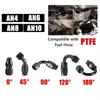 AN4/AN6/AN8/AN10/AN12 Oil Line Connector Aluminum Alloy Oil Hose End Adaptor AN Hose Fitting
