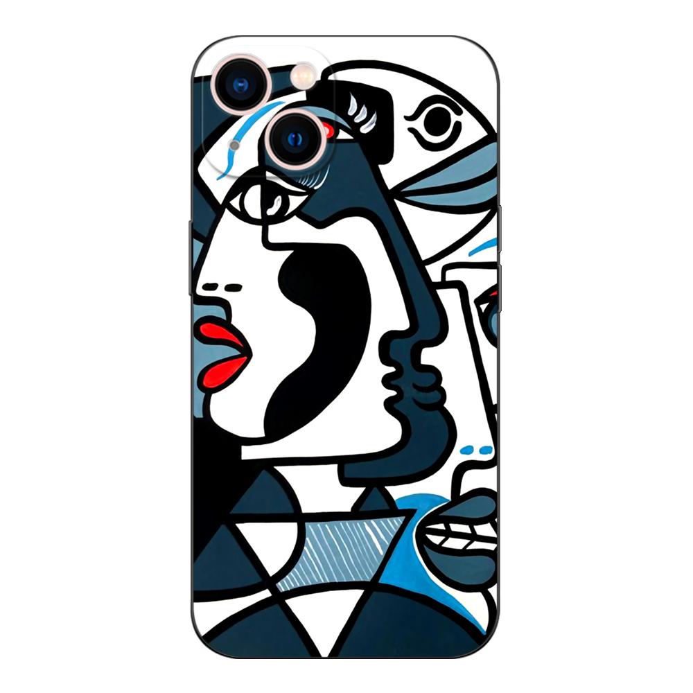 

Black Tpu Case For Motorola Moto G52 G42 G60 4G G60S G71 G9 Play Plus Power One 5G Ace Picasso abstract Art painting Moto G42