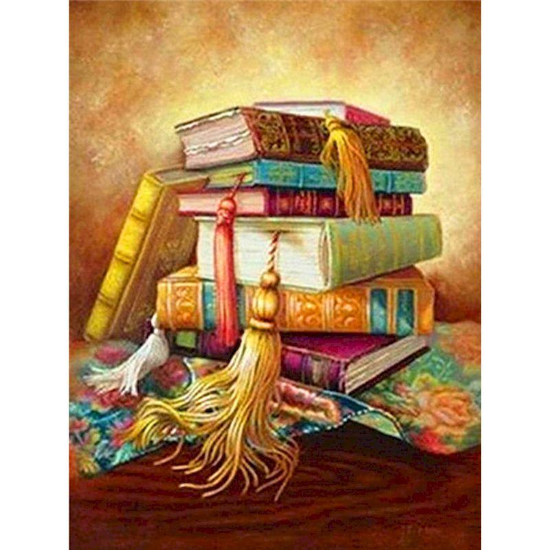 5D Diamond Painting Full Round Book Diy Mosaic Landscape Cross Stitch Diamond Embroidery Painting Kits Home Decor