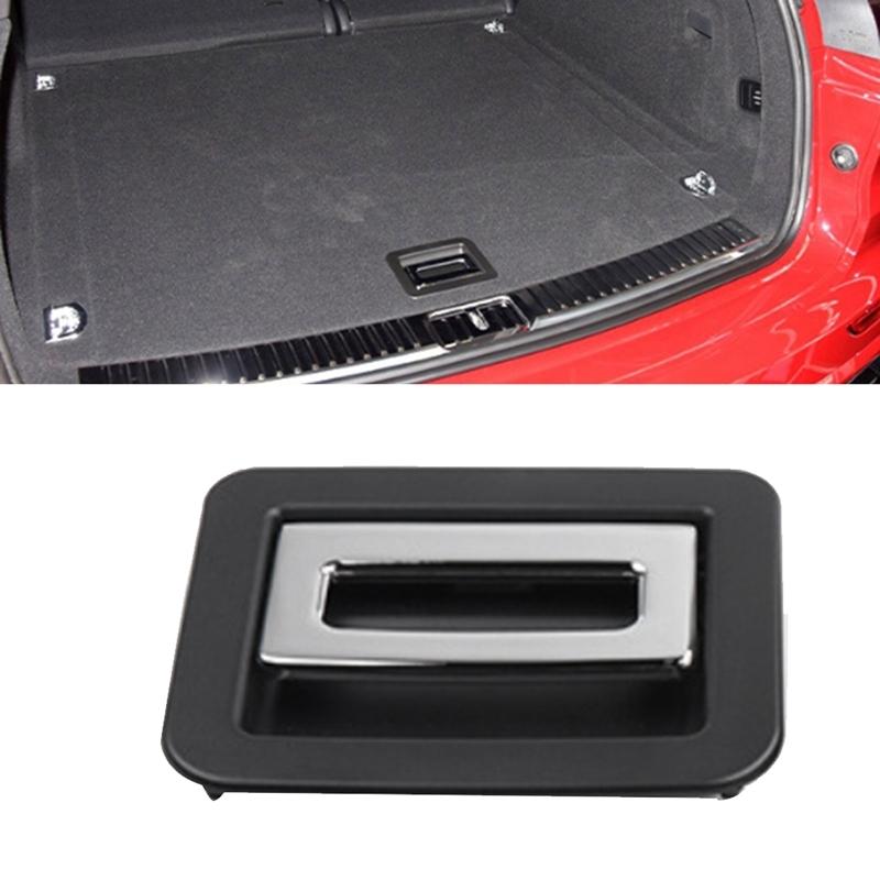 Car Trunk Liner Cover Handle Trunk Carpet Handle For Porsche Cayenne Panamera 2010-2016 Trunk Floor Handle Metal Parts Black