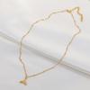 Hot-selling European and American popular ultra-fine stainless steel collarbone chain fashion light luxury baroque pearl pendant necklace